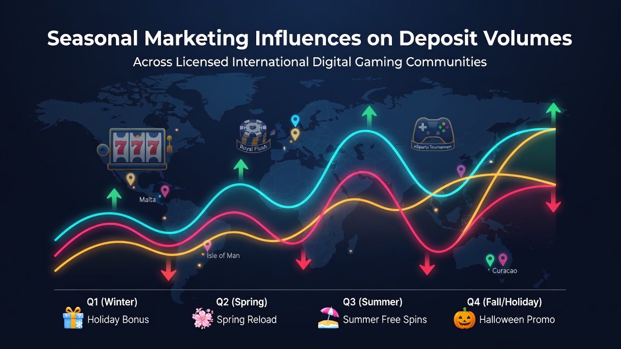 Data visualization showing deposit volume trends aligned with seasonal marketing campaigns in international online gaming platforms