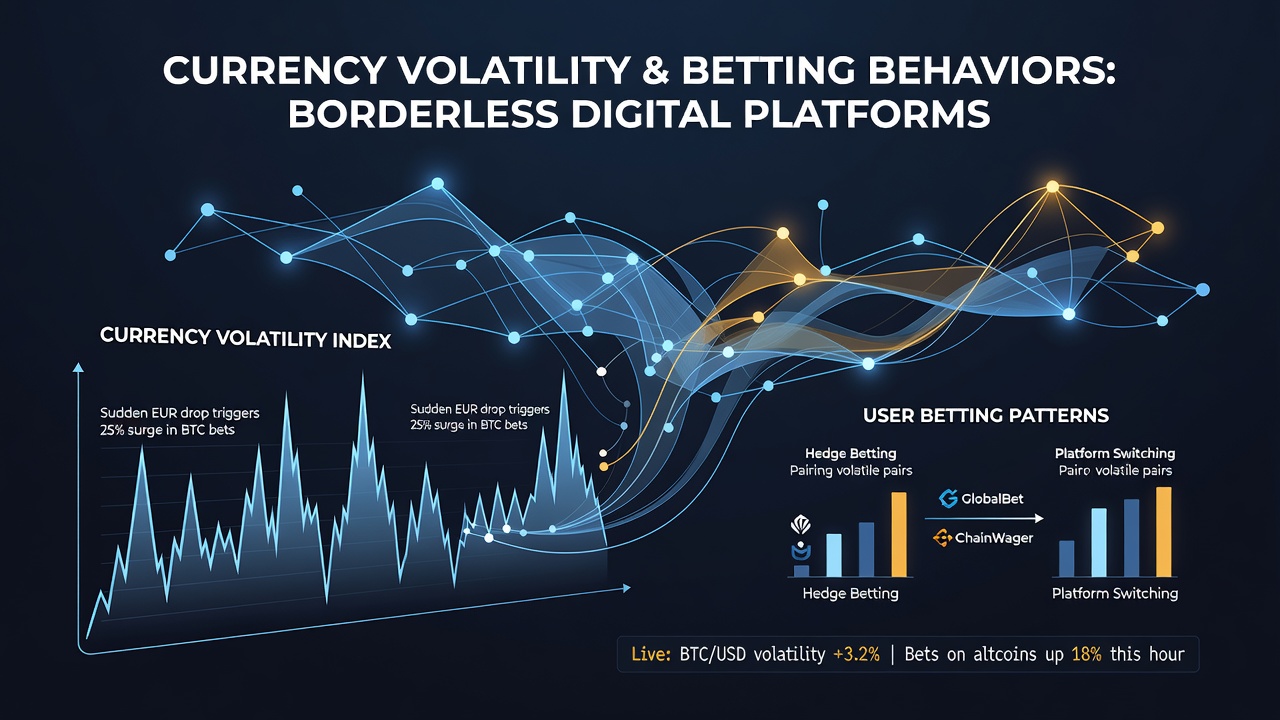 Chart displaying player stake adjustments and game type preferences during periods of currency volatility on digital platforms