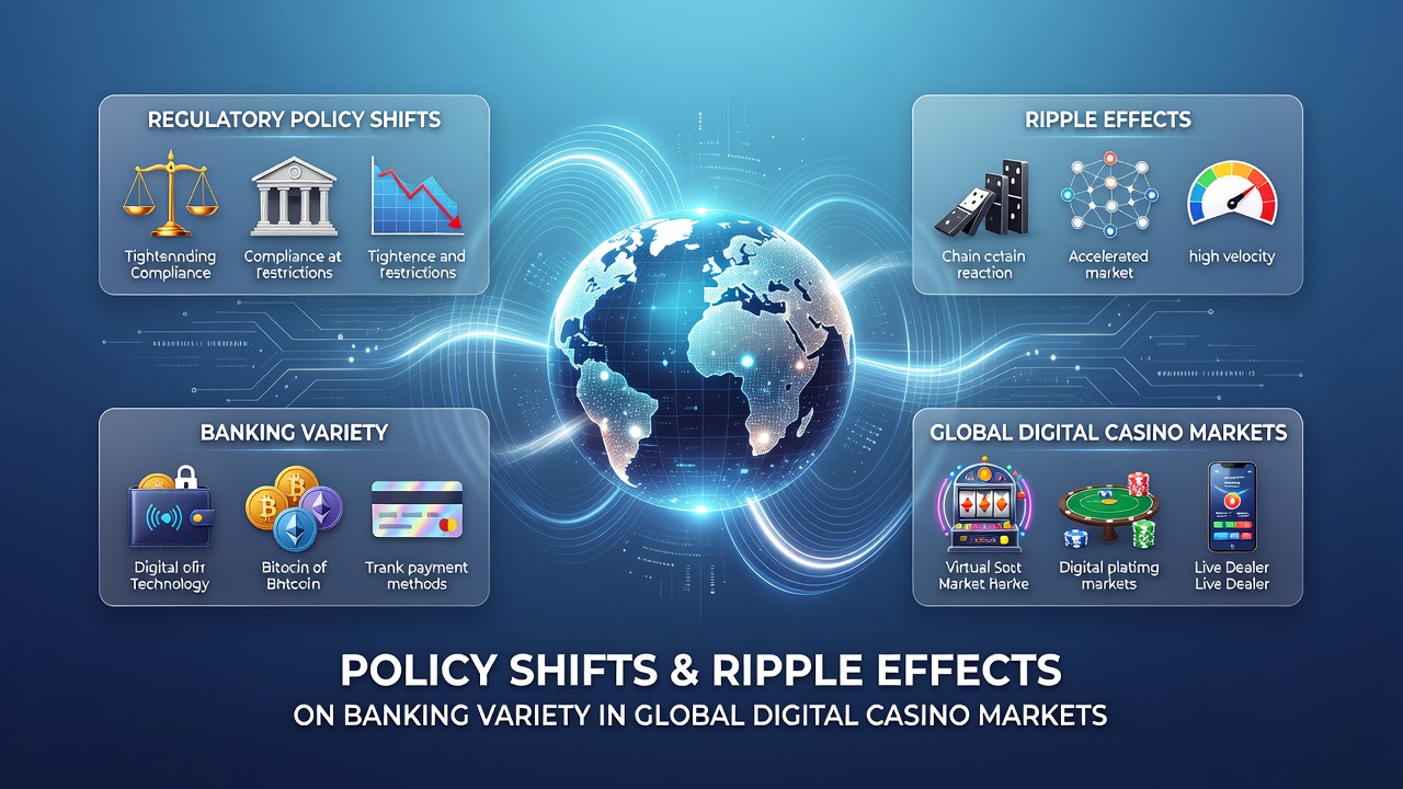 Infographic showing diverse payment methods emerging after regulatory updates in digital casino markets