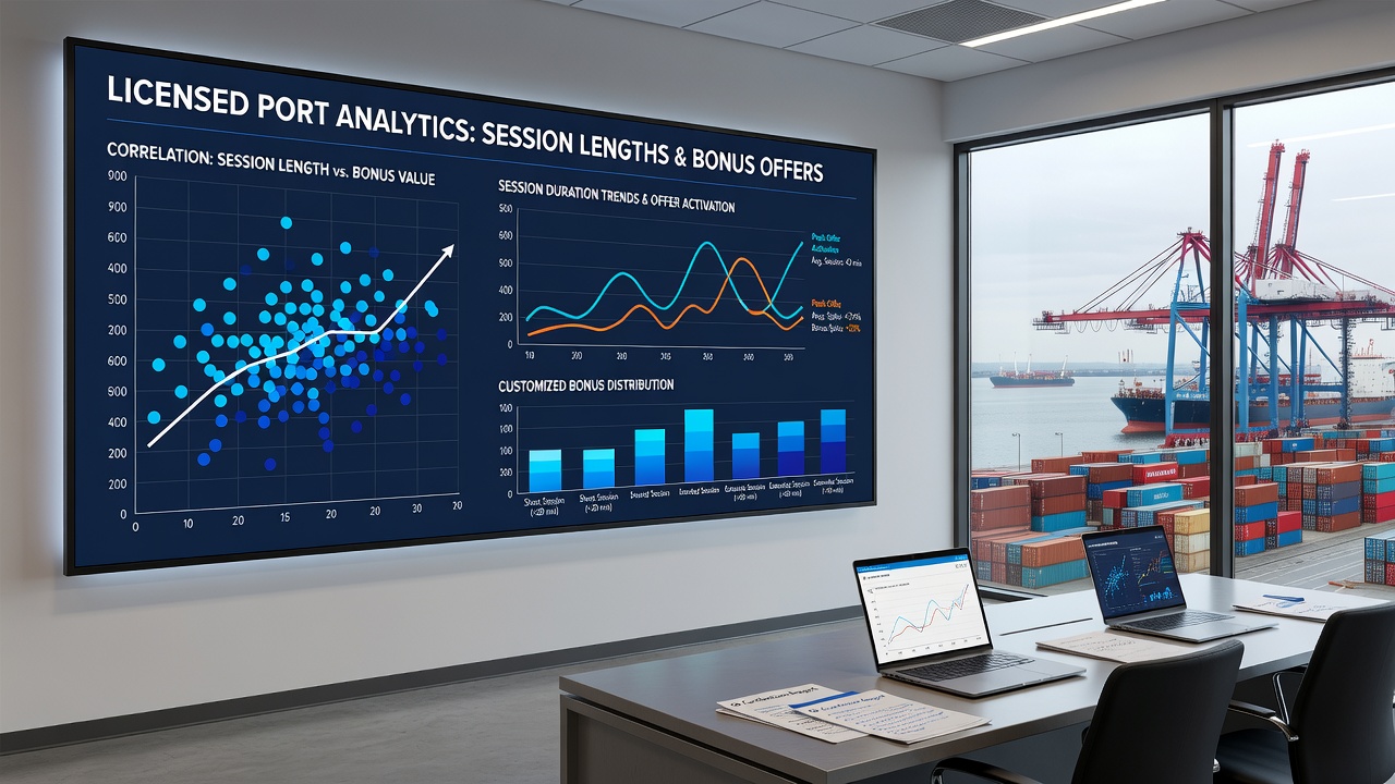 Analytics dashboard showing session length distributions alongside bonus redemption trends on mobile casino platforms