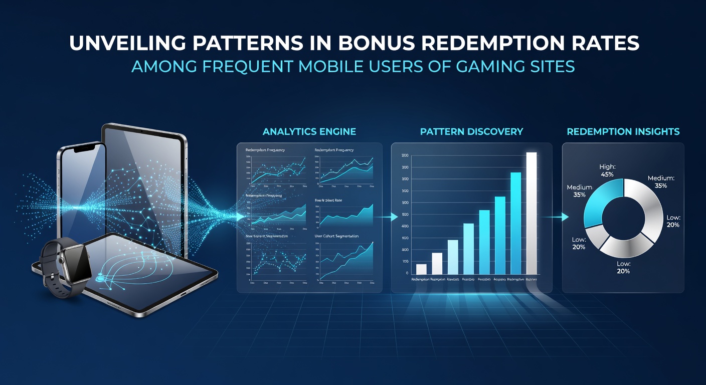Analytics dashboard displaying redemption rate trends for mobile gaming sessions
